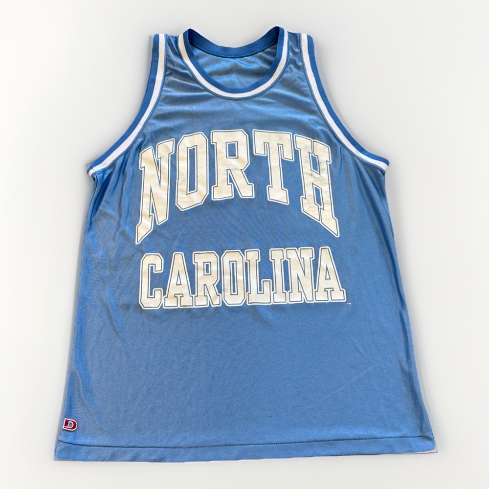 Vintage North‎ Carolina Tar Heels Basketball Jersey Mens L 90s Dodger